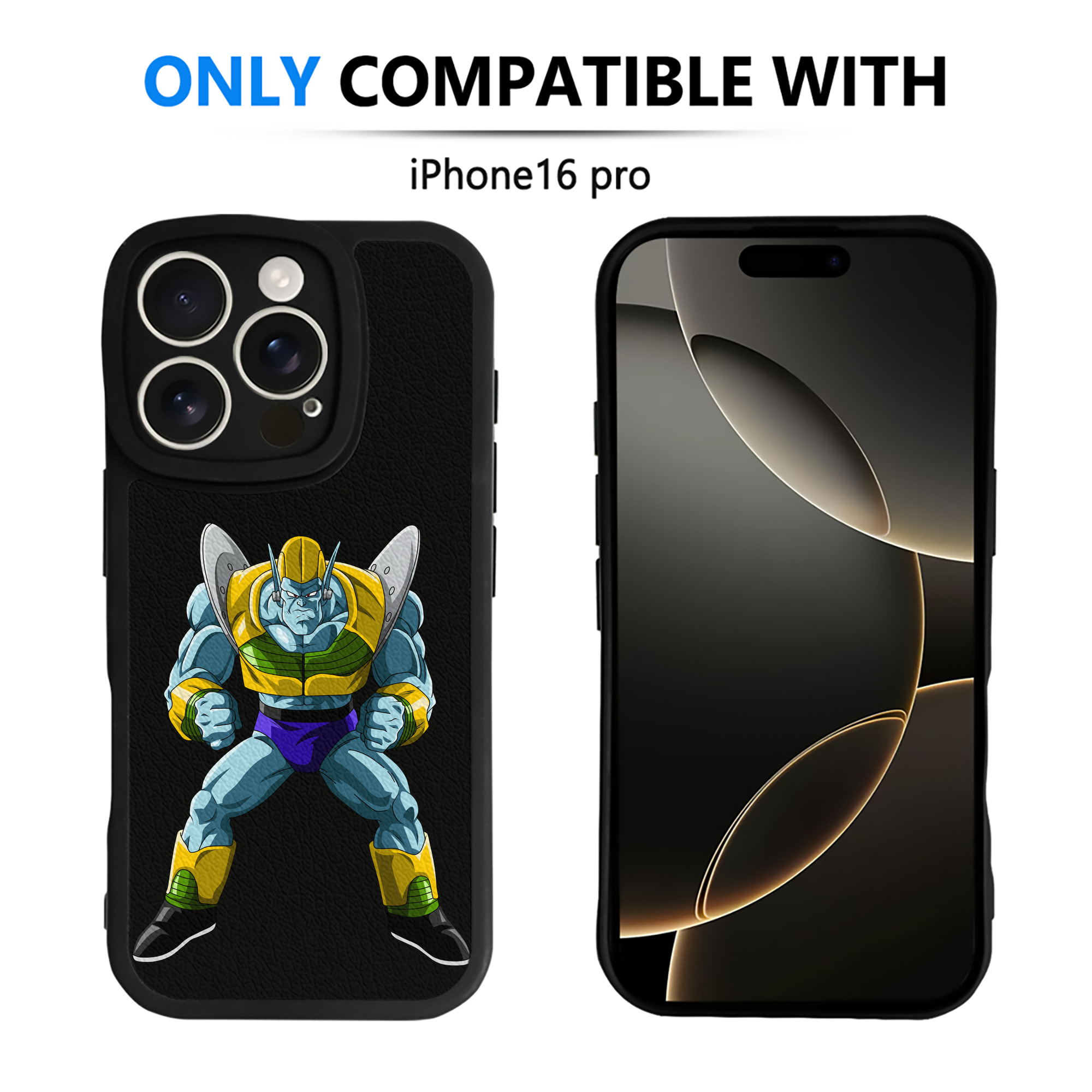 （画像用） ドラゴンボール DRAGON BALL 【iPhone 16シリーズ対応】シリコンスマホケース（レザー調） 材質：シリコン